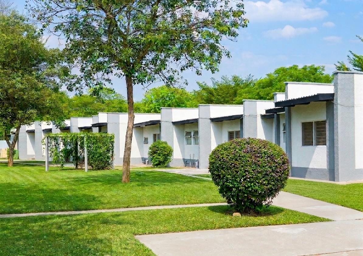 Tau House boarding units and lawns